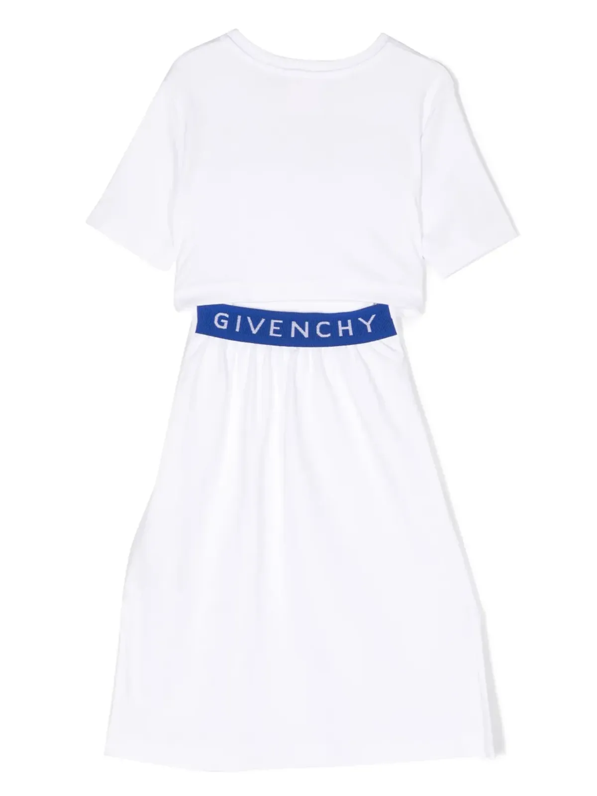 Givenchy Kids ロゴプリント半袖マキシドレス - 画像2
