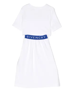 Givenchy Kids ロゴプリント半袖マキシドレス - サムネイル2