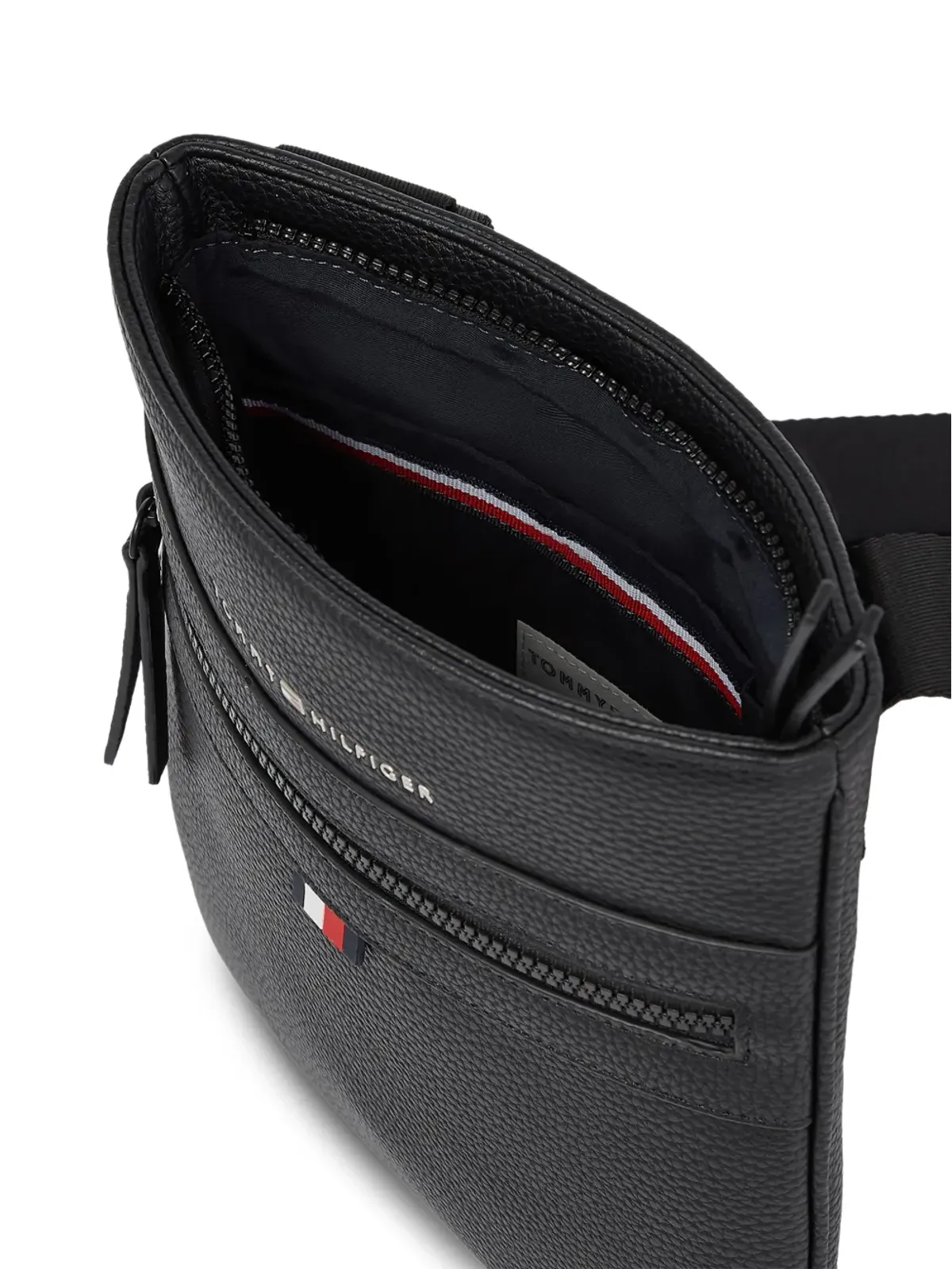 Tommy Hilfiger ジップショルダーバッグ - ブラック - 画像3