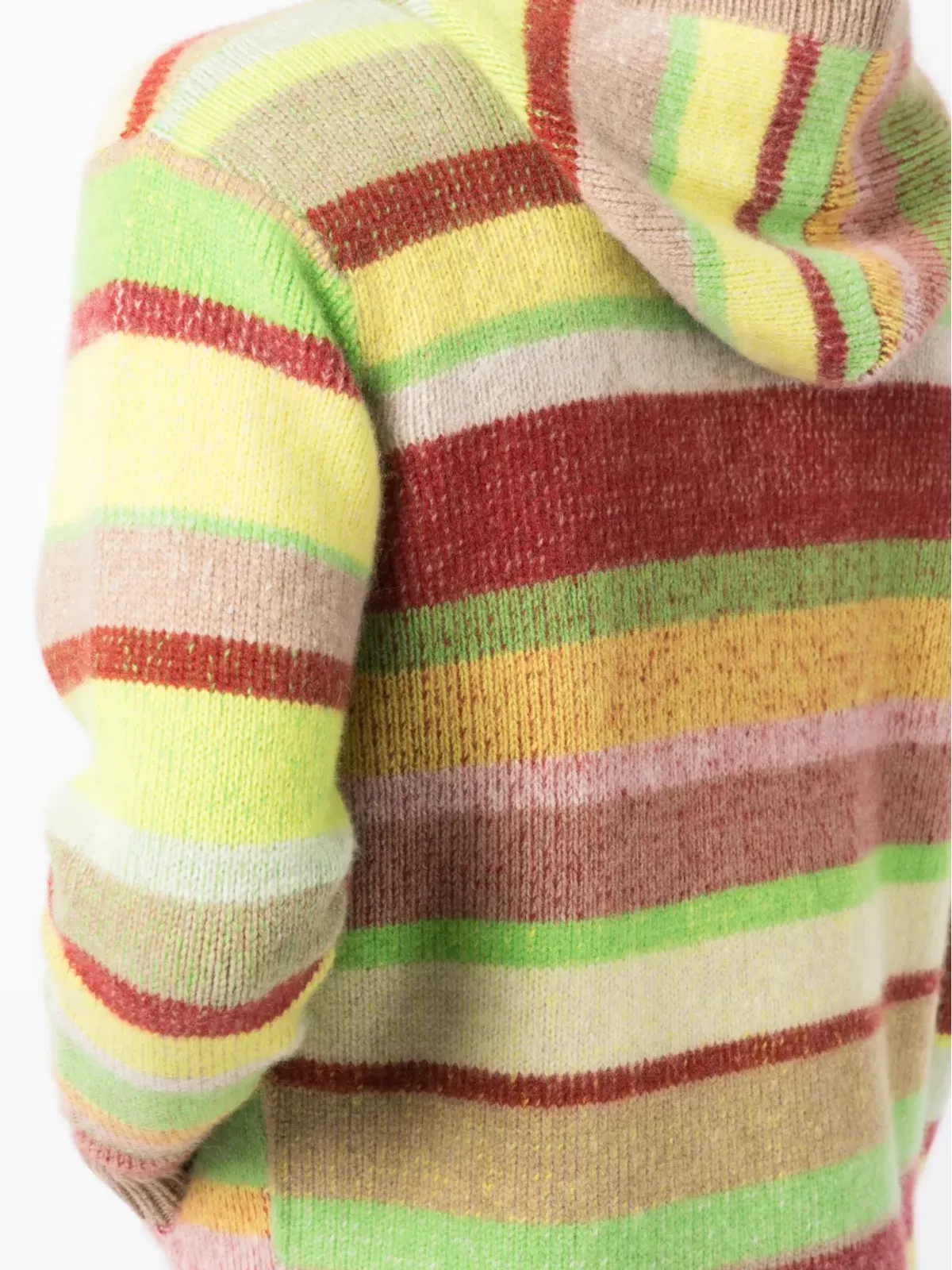 The Elder Statesman マルチストライプ ジップアップフーディ - 画像5