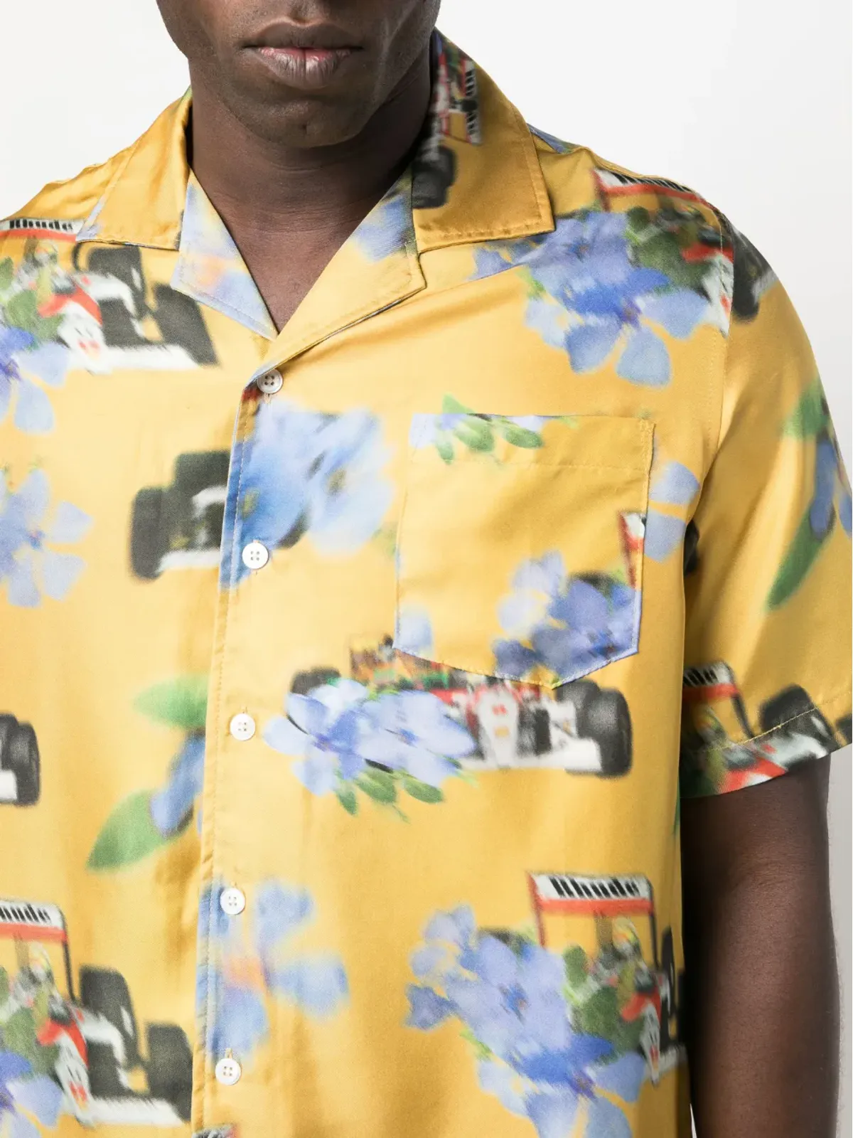 RHUDE 花柄プリント シルクシャツ - 画像5