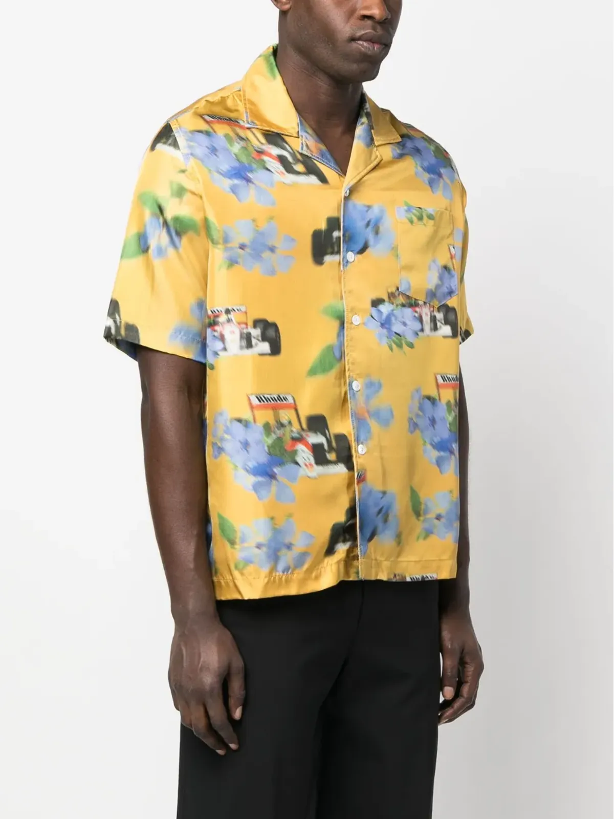RHUDE 花柄プリント シルクシャツ - 画像3