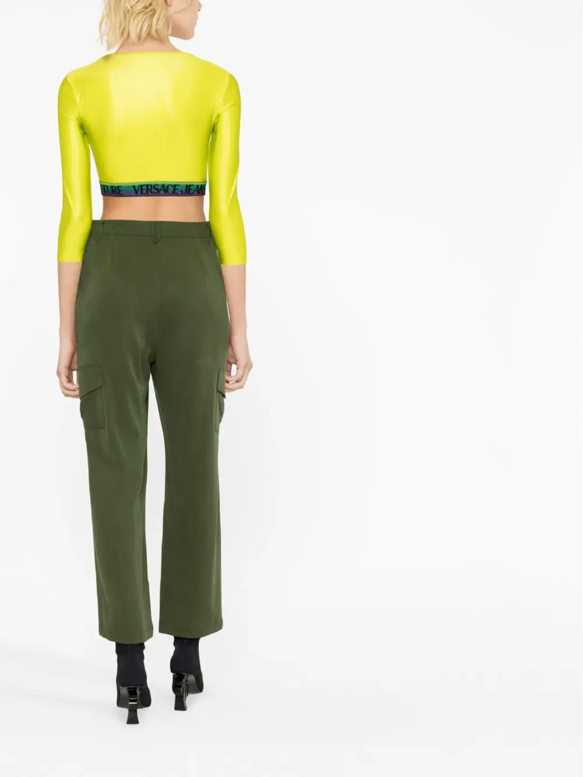 Versace Jeans Couture ロゴトリムディテールトップ - 画像3