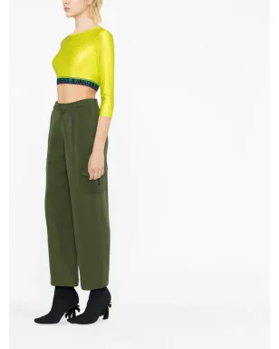Versace Jeans Couture ロゴトリムディテールトップ - サムネイル4