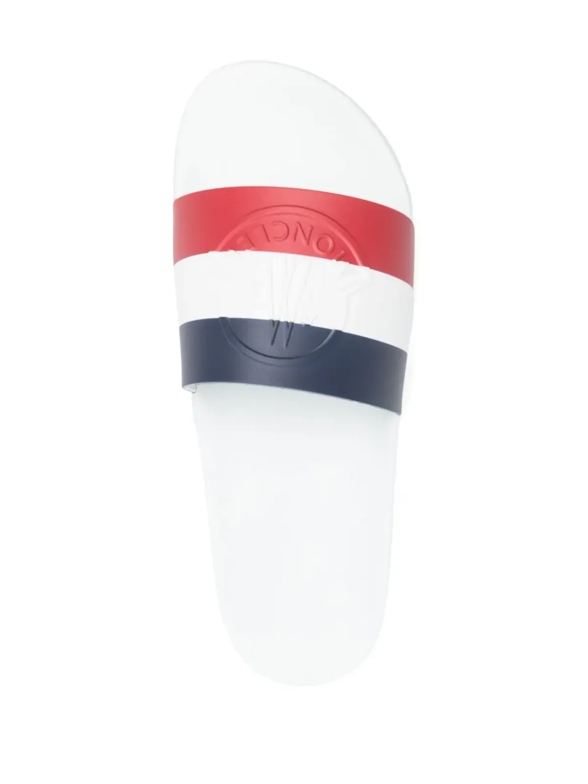 Moncler ストライプ ロゴディテール スライド - 画像4