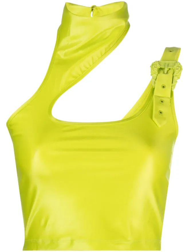 Versace Jeans Couture Versace Jeans Couture カットアウト・クロップトップ - イエローの商品画像