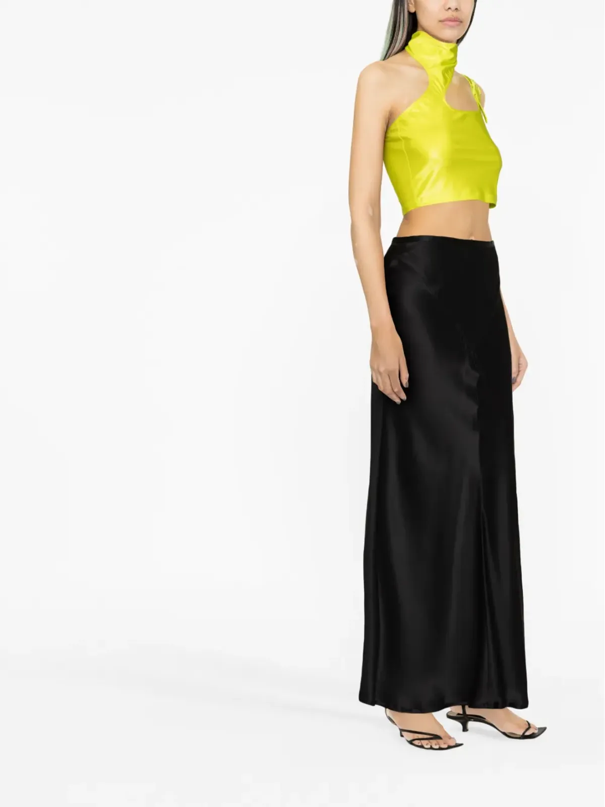 Versace Jeans Couture カットアウト・クロップトップ - イエロー - 画像4