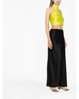 Versace Jeans Couture カットアウト・クロップトップ - イエロー - サムネイル4