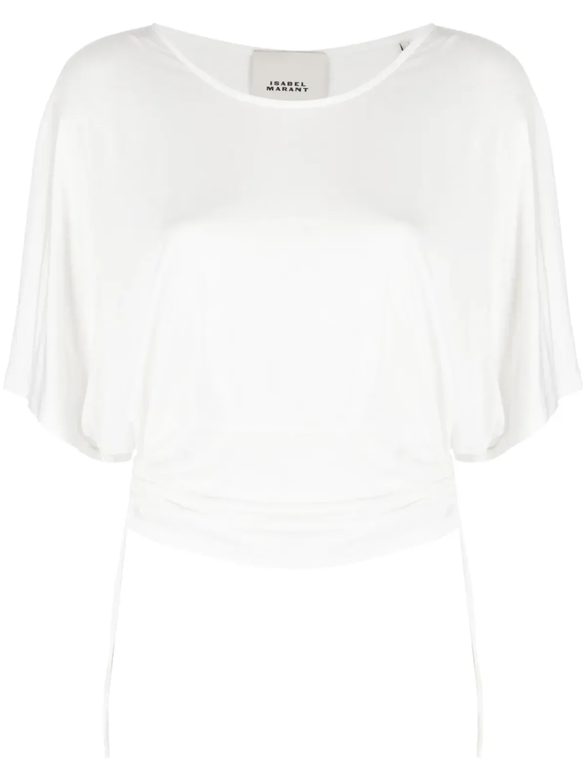 ISABEL MARANT Tores ドレープTシャツ ホワイト - 画像1