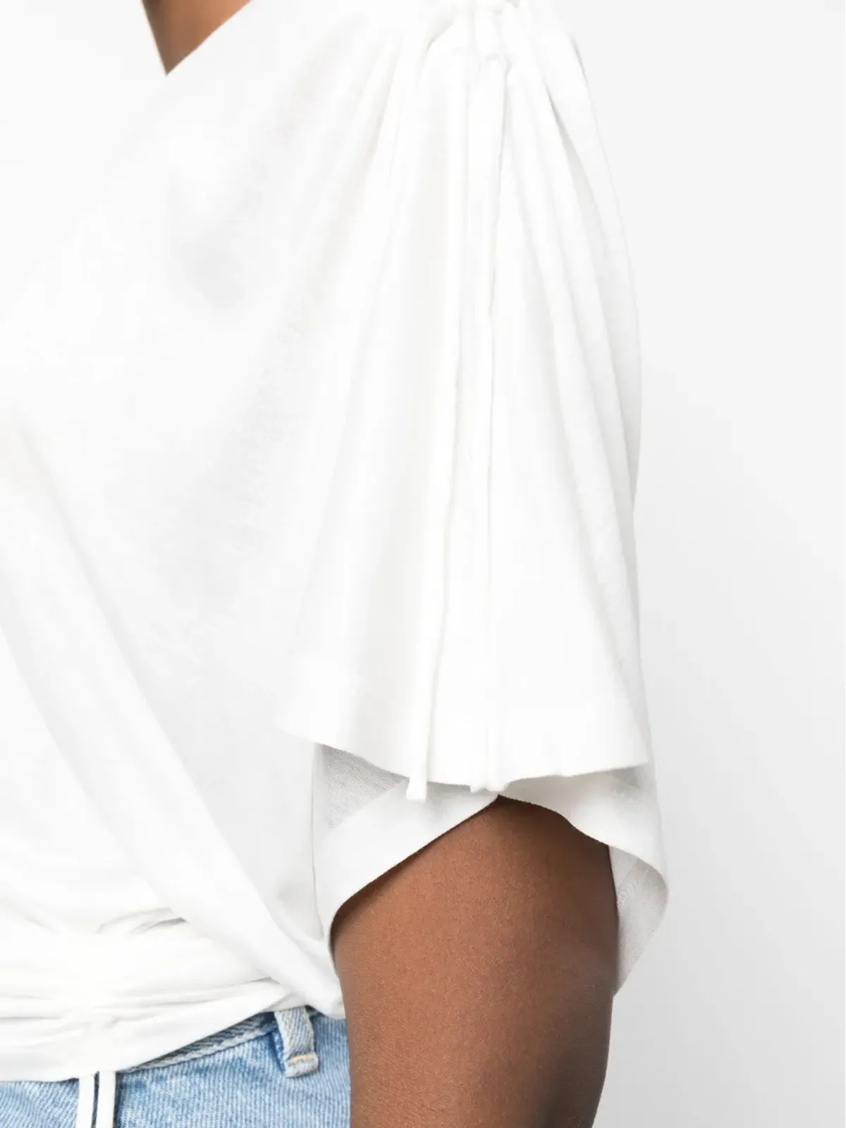 ISABEL MARANT Tores ドレープTシャツ ホワイト - 画像5