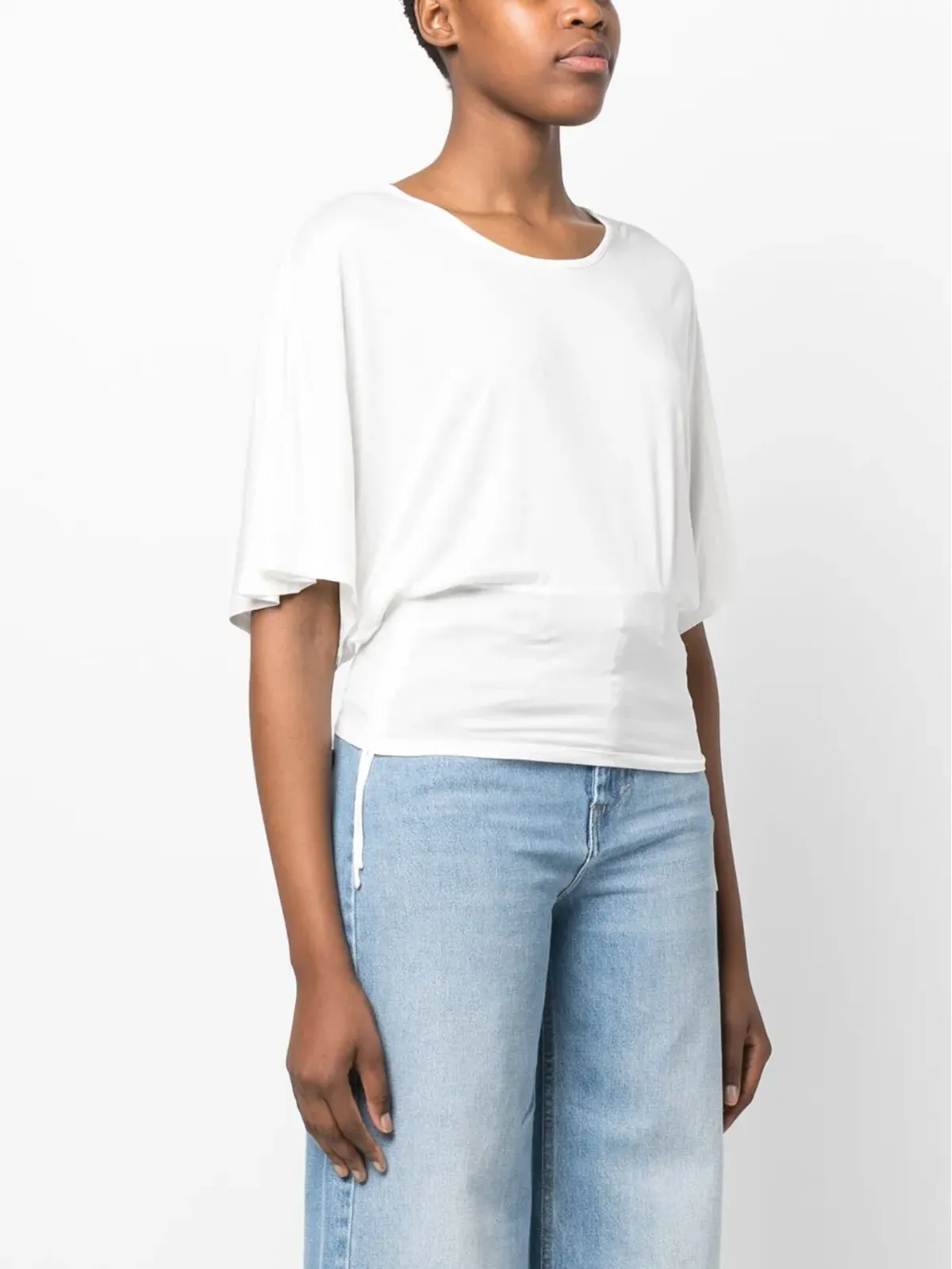 ISABEL MARANT Tores ドレープTシャツ ホワイト - 画像3