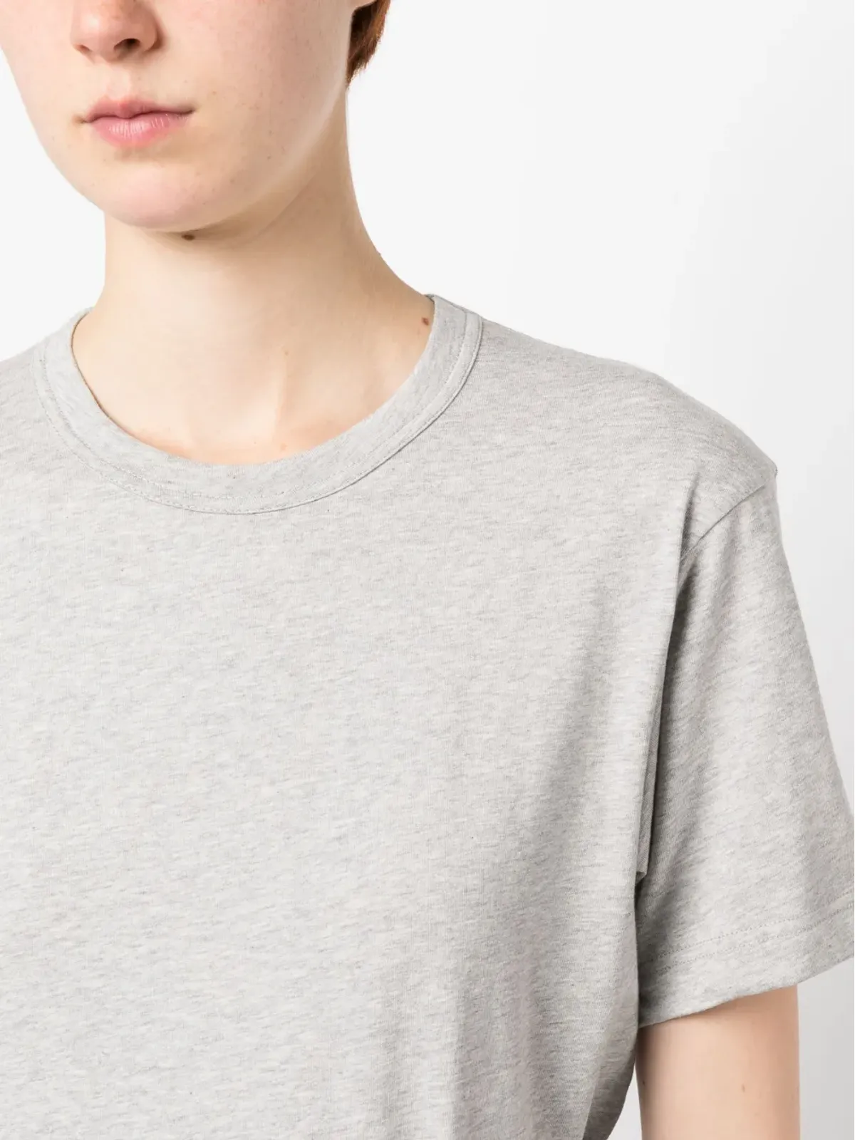 Comme Des Garçons Shirt ショートスリーブ コットンTシャツ グレー - 画像5