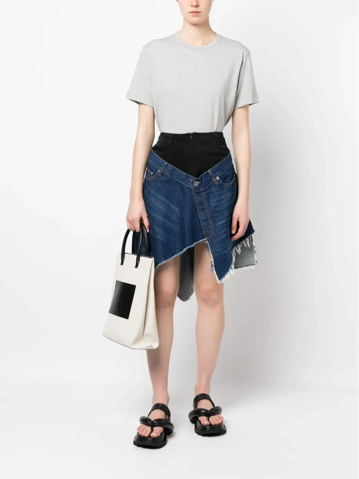 Comme Des Garçons Shirt ショートスリーブ コットンTシャツ グレー - 画像2