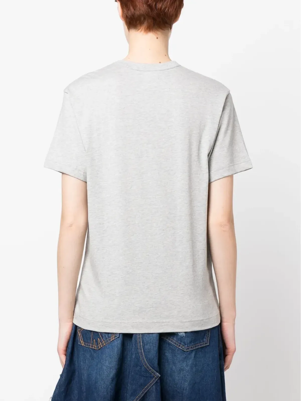 Comme Des Garçons Shirt ショートスリーブ コットンTシャツ グレー - 画像4