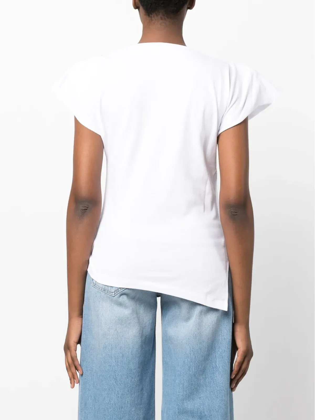 ISABEL MARANT セバニ パッド入りアシンメトリック Tシャツ - 画像4