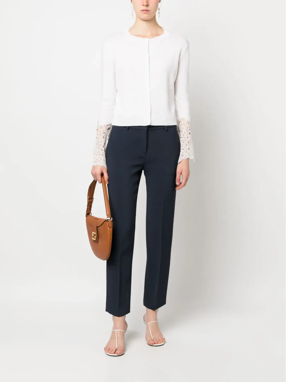 Ermanno Scervino クロップド テーラードパンツ - 画像2
