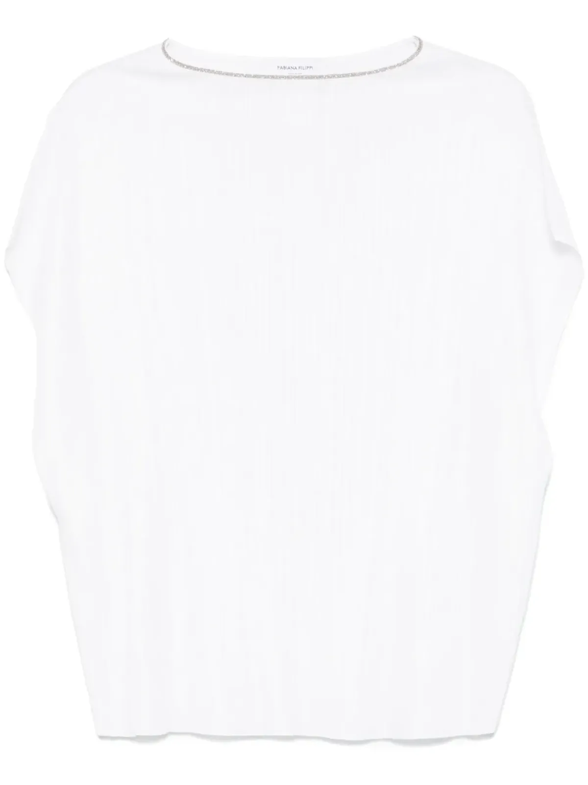 Fabiana Filippi ビーズディテールTシャツ - 画像1