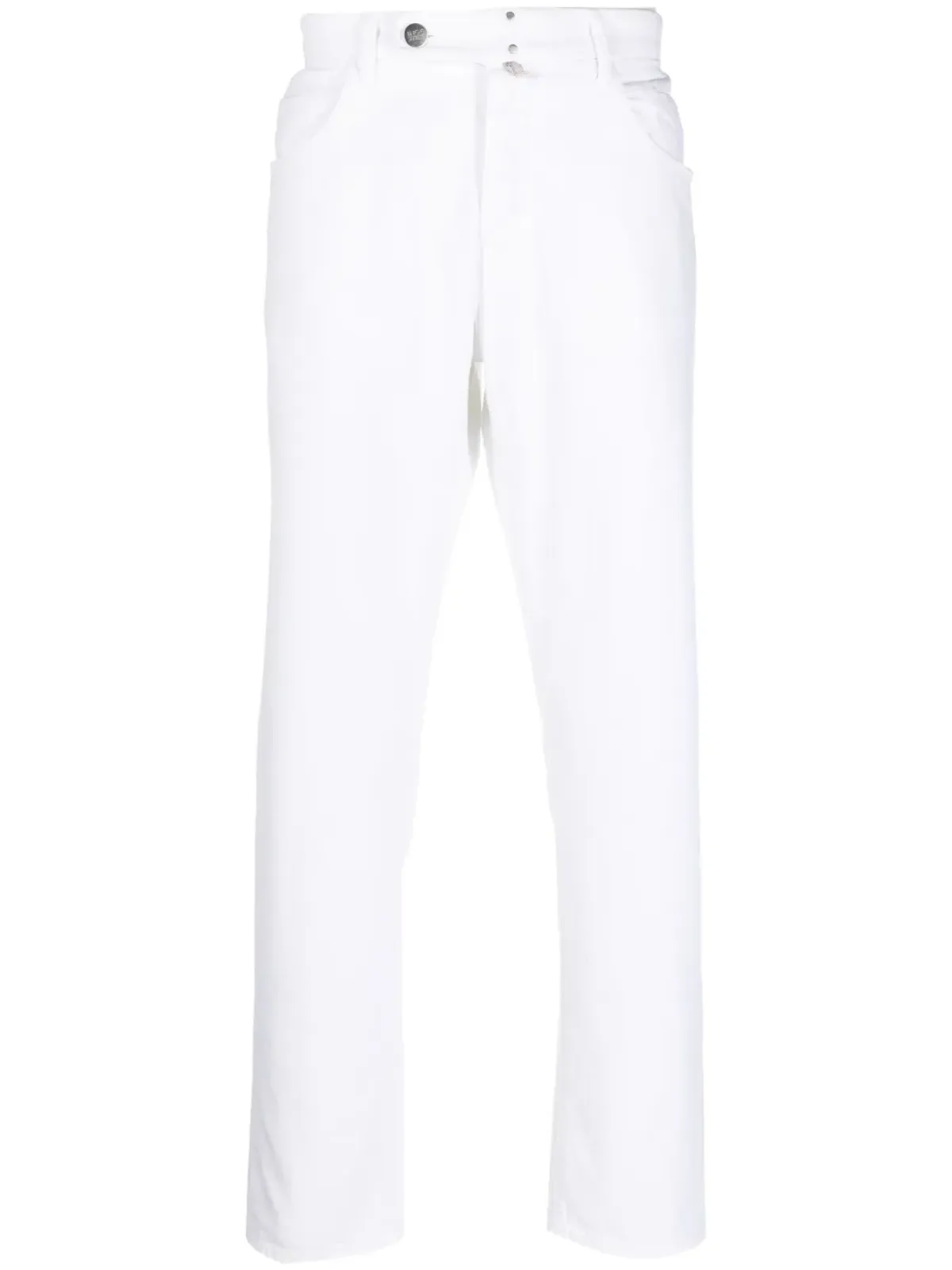 Incotex オフセンター ボタンファスナー付きパンツ - 画像1