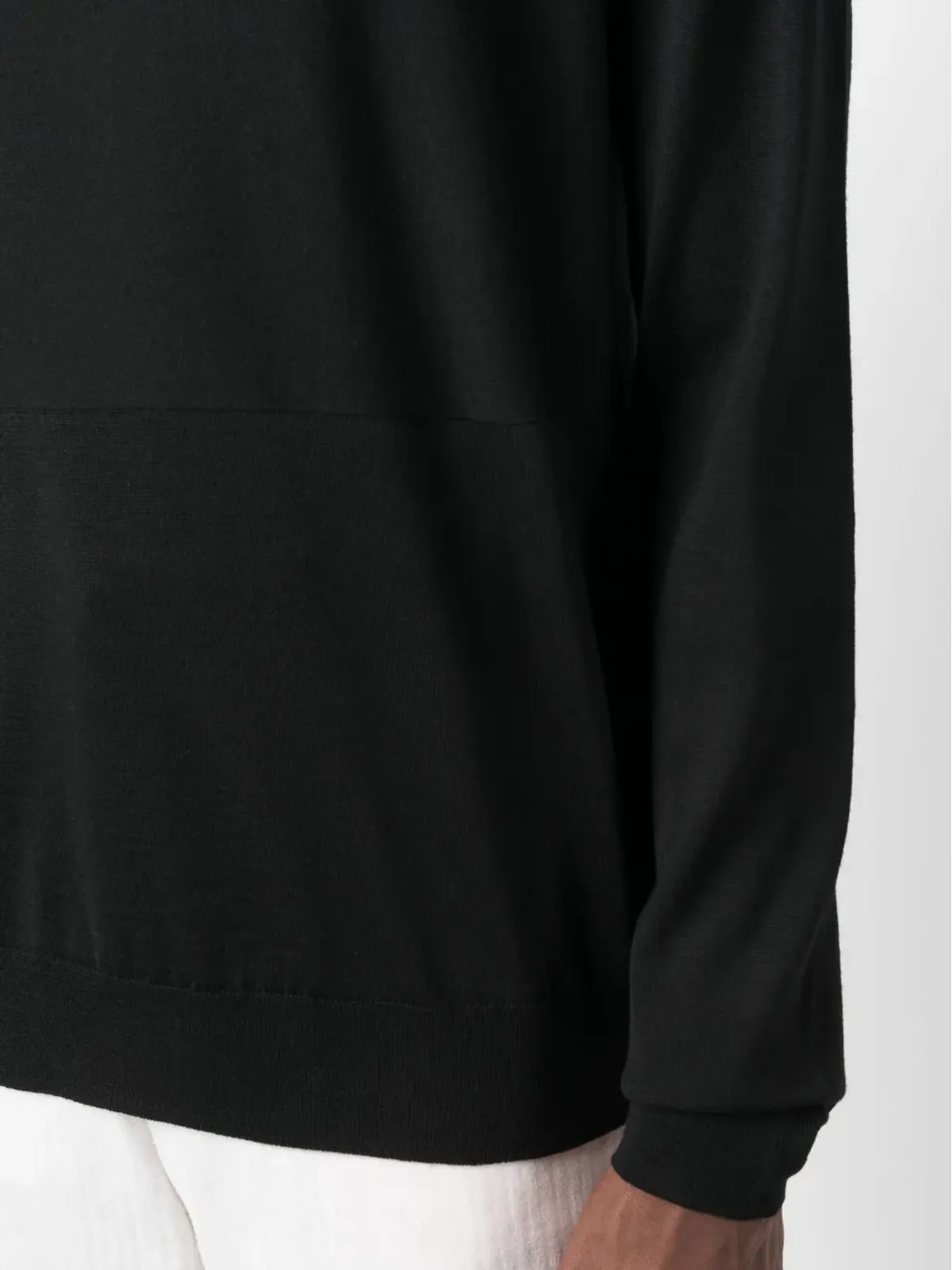 Jil Sander クルーネック ヴァージンウール ジャンパー - ブラック - 画像5