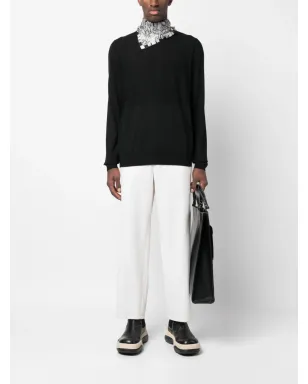 Jil Sander クルーネック ヴァージンウール ジャンパー - ブラック - サムネイル2