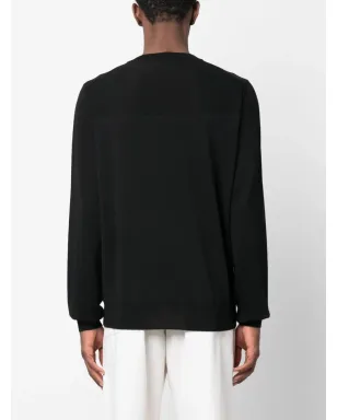 Jil Sander クルーネック ヴァージンウール ジャンパー - ブラック - サムネイル4