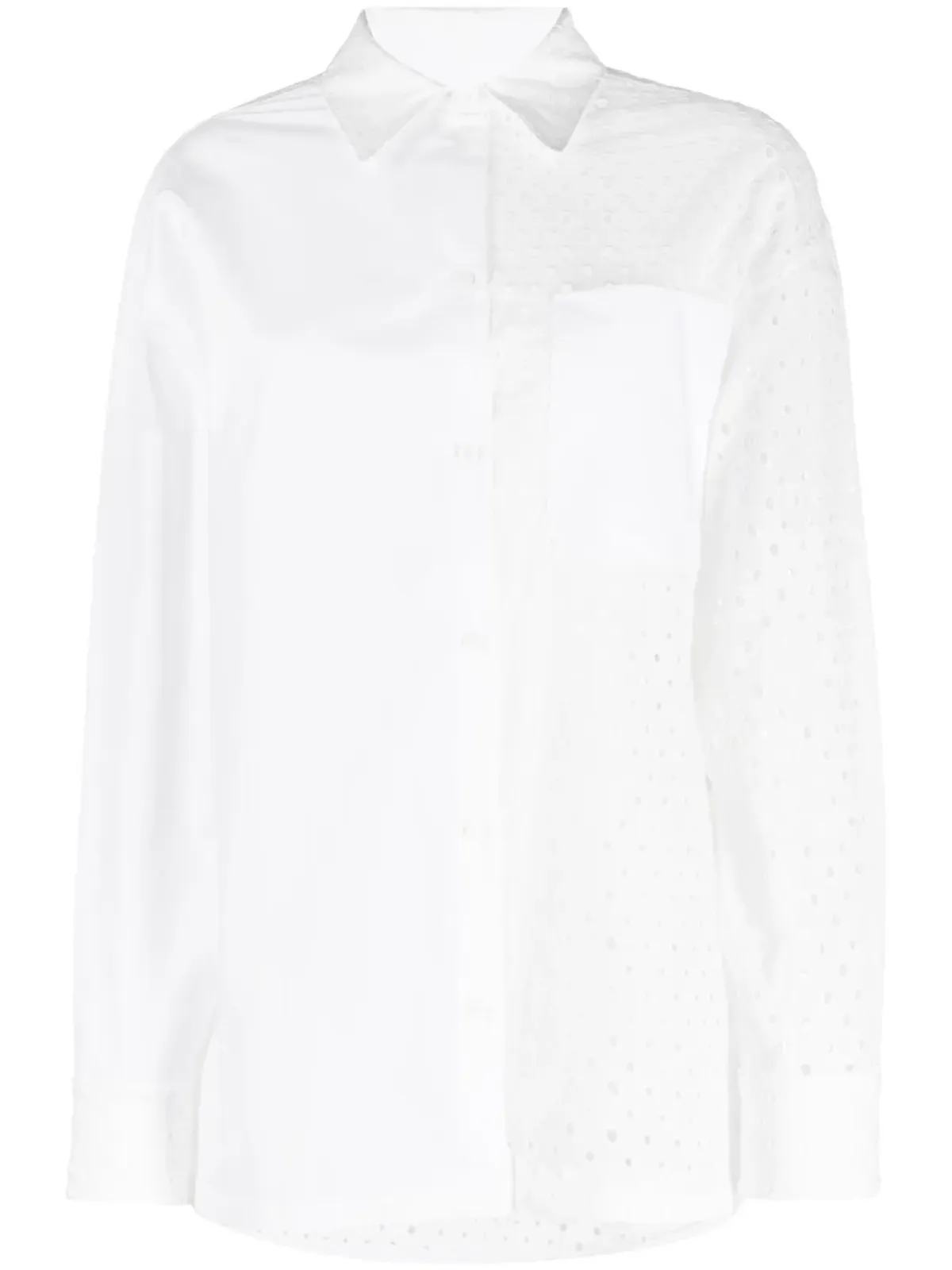 Kenzo ブロderie anglaiseパネルシャツ - 画像1