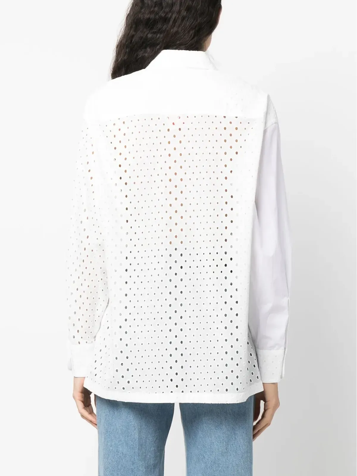 Kenzo ブロderie anglaiseパネルシャツ - 画像4