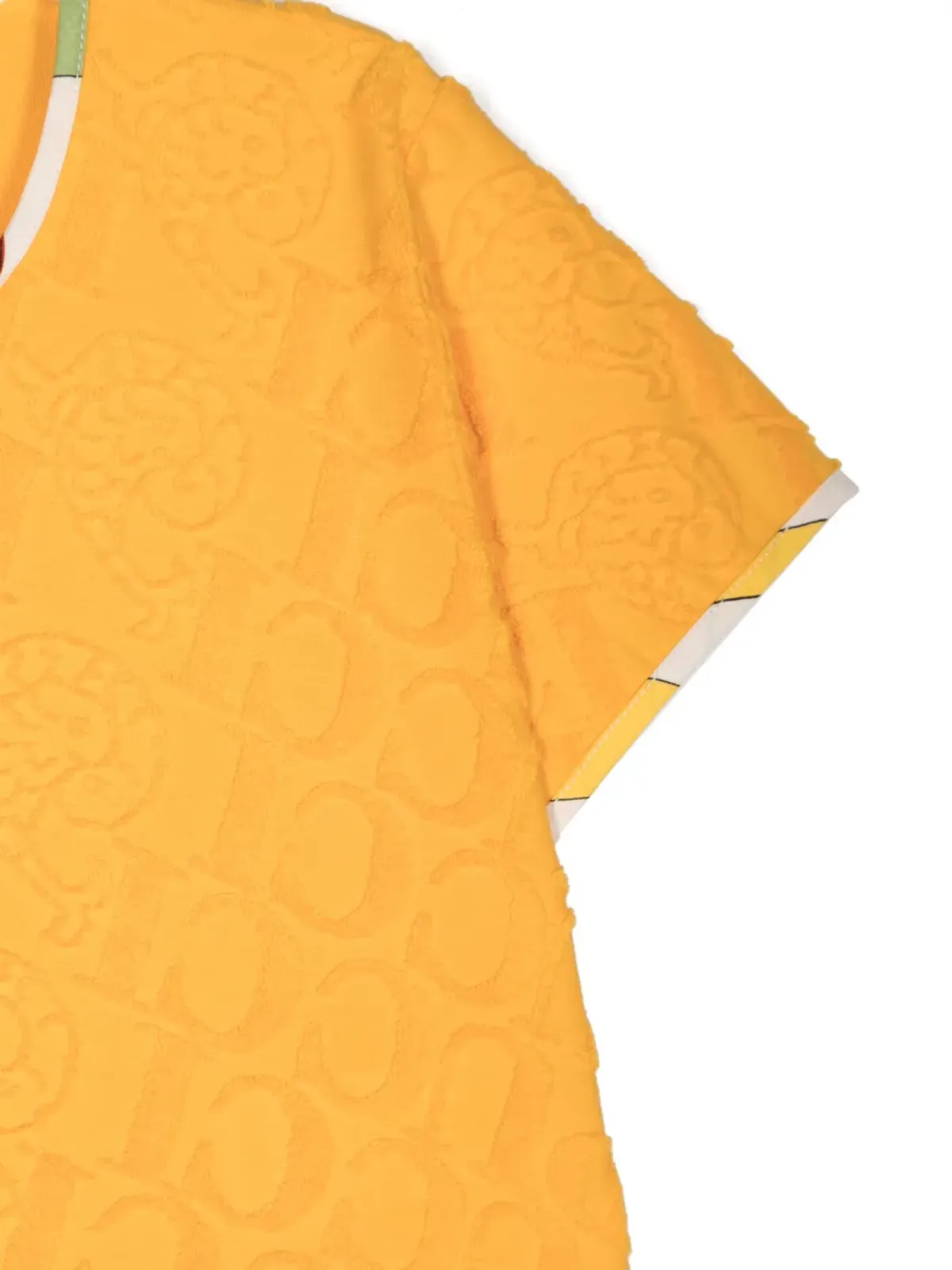 PUCCI Junior モノグラムプリント コットン Tシャツ - オレンジ - 画像3