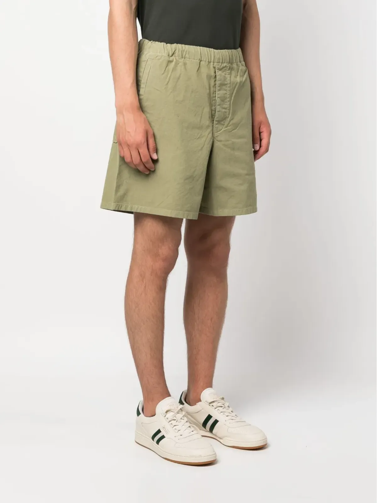 Barbour ウエストゴム付き コットン バミューダショーツ - 画像3
