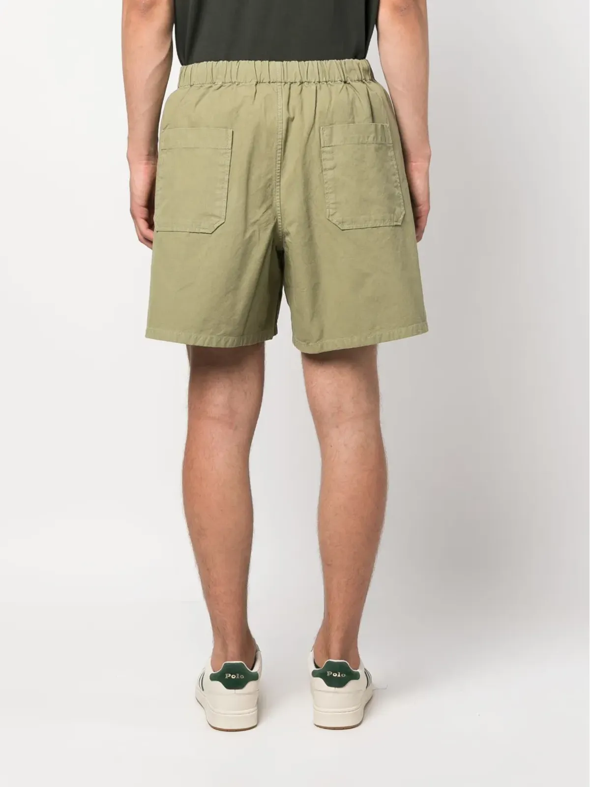 Barbour ウエストゴム付き コットン バミューダショーツ - 画像4