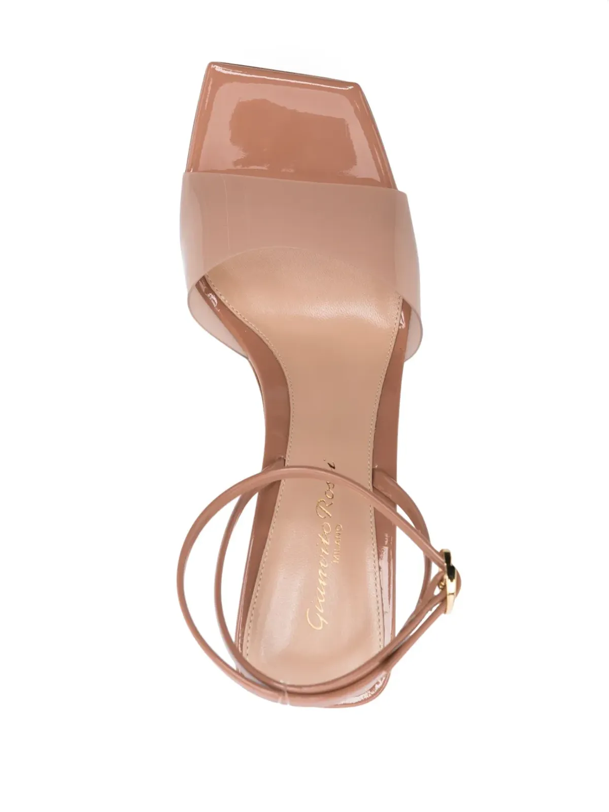 Gianvito Rossi 85mm スクエアトゥ サンダル - 画像4