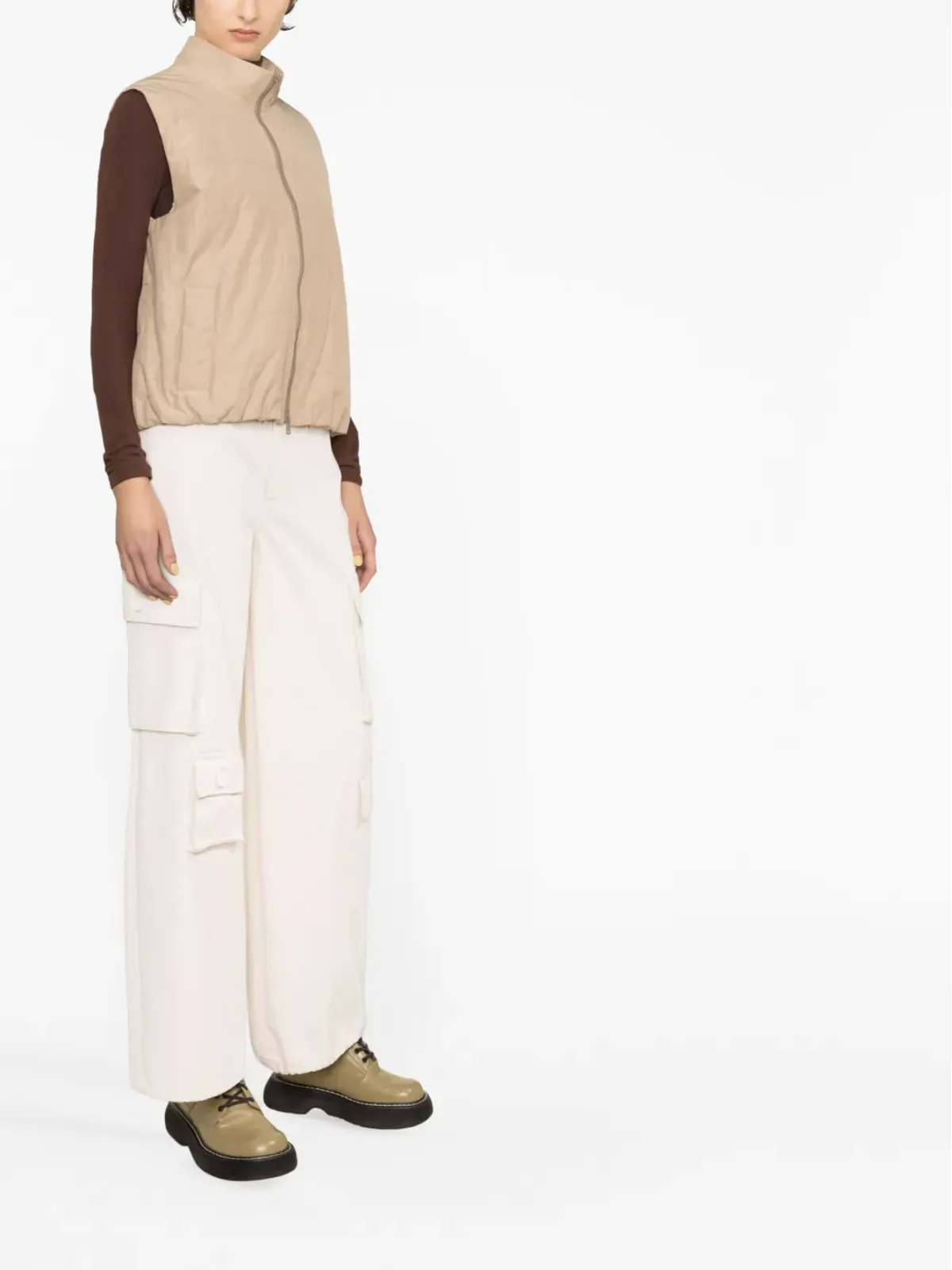 Brunello Cucinelli レイヤードフード付きジャケット - 画像3