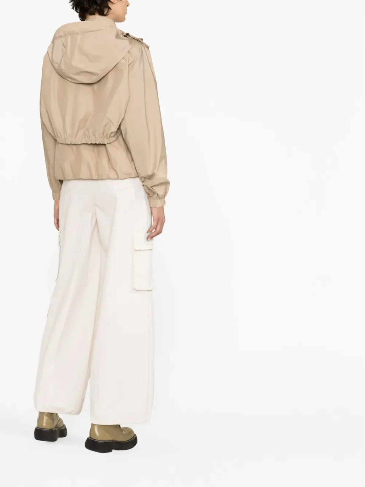 Brunello Cucinelli レイヤードフード付きジャケット - 画像4