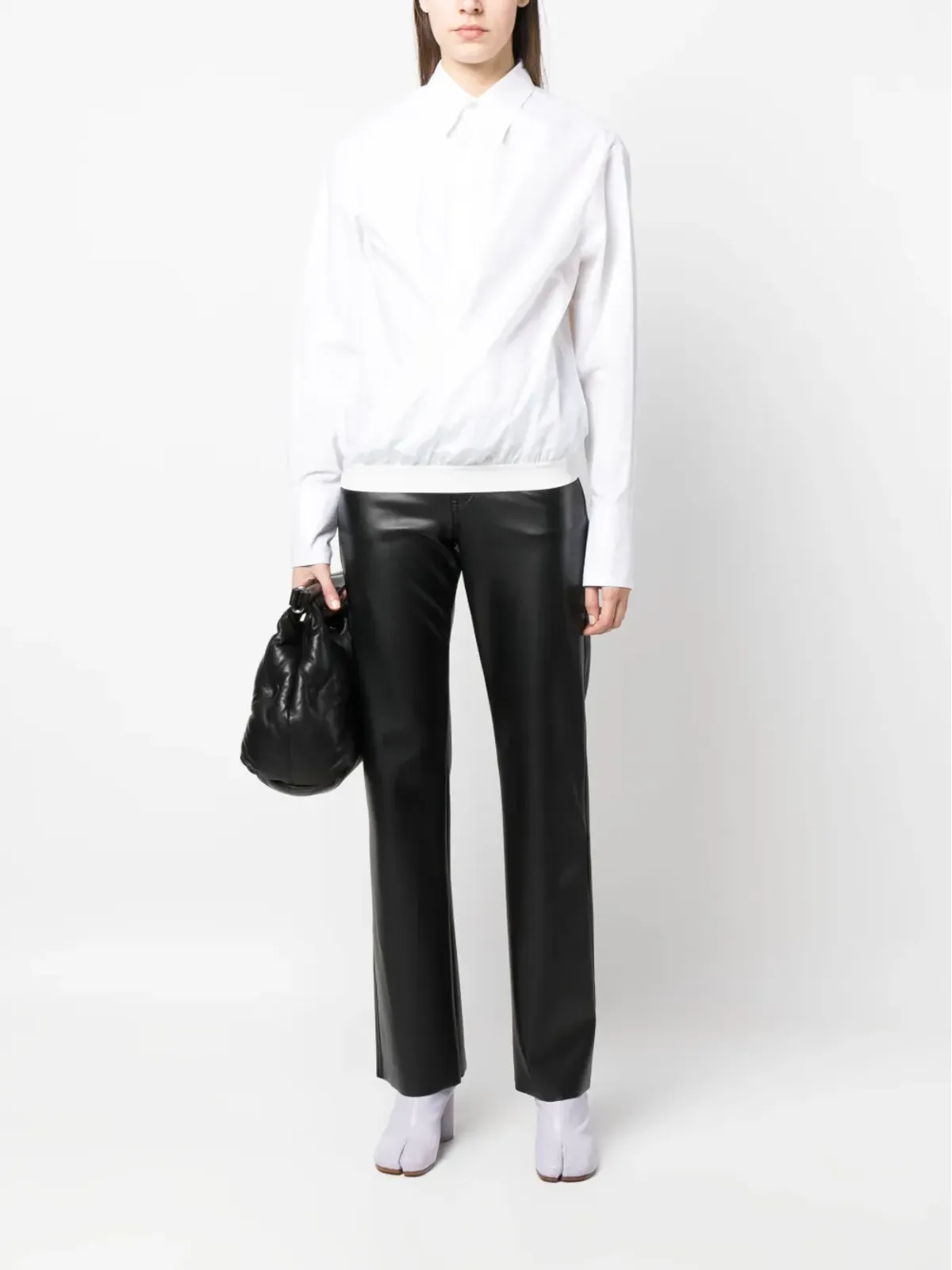 MM6 Maison Margiela クラシックカラーコットンシャツ - 画像2