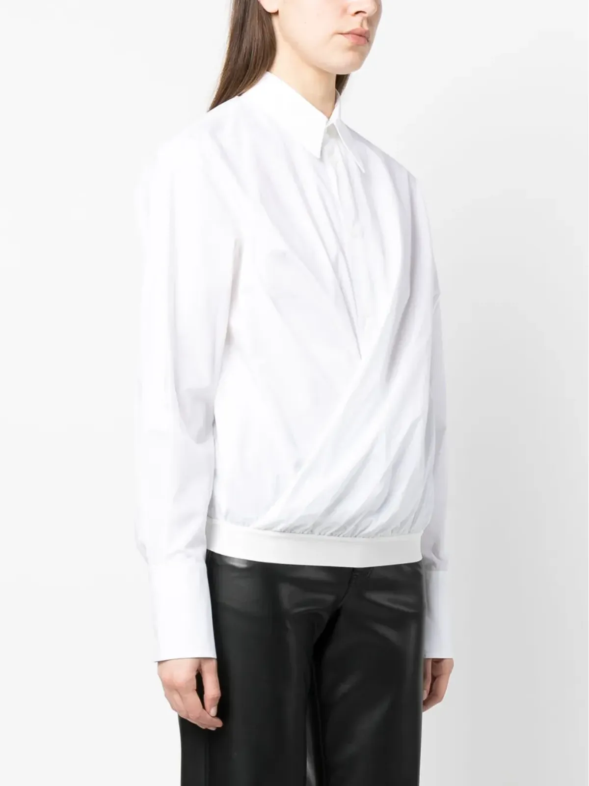 MM6 Maison Margiela クラシックカラーコットンシャツ - 画像3