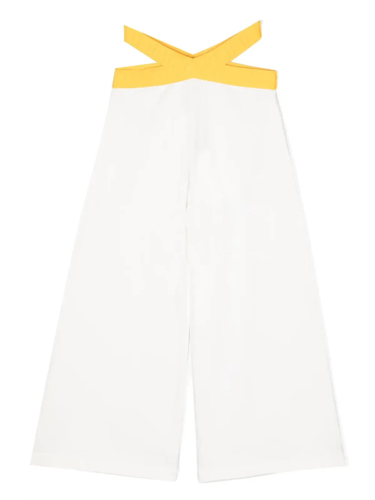 Fendi Kids FF ウエストバンド ワイドレッグ トラウザー - 画像2