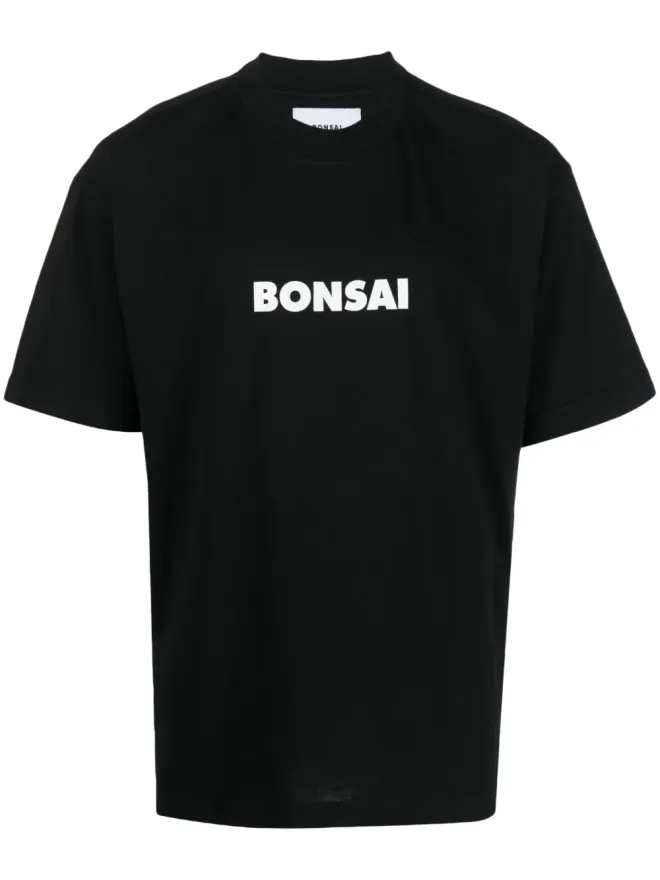Bonsai Bonsai ロゴプリントコットンTシャツの商品画像