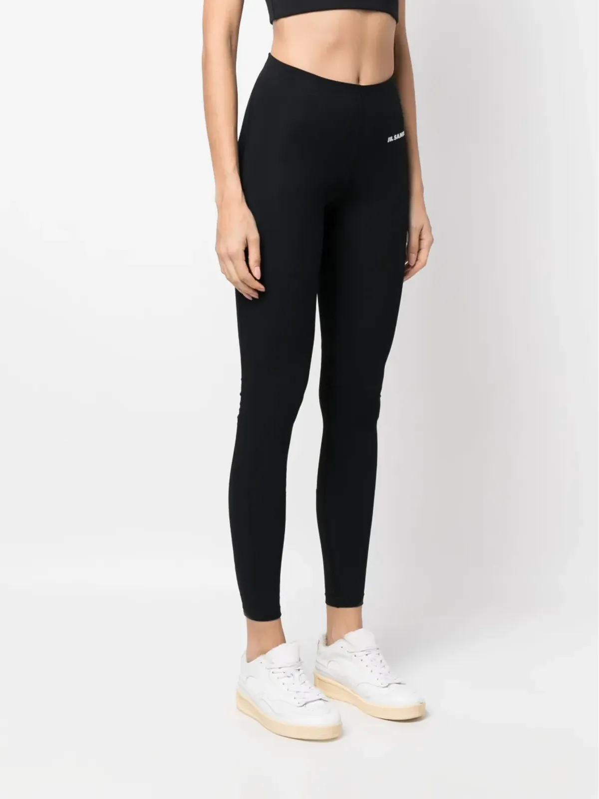 Jil Sander ロゴプリント 7/8 レギンス - 画像3