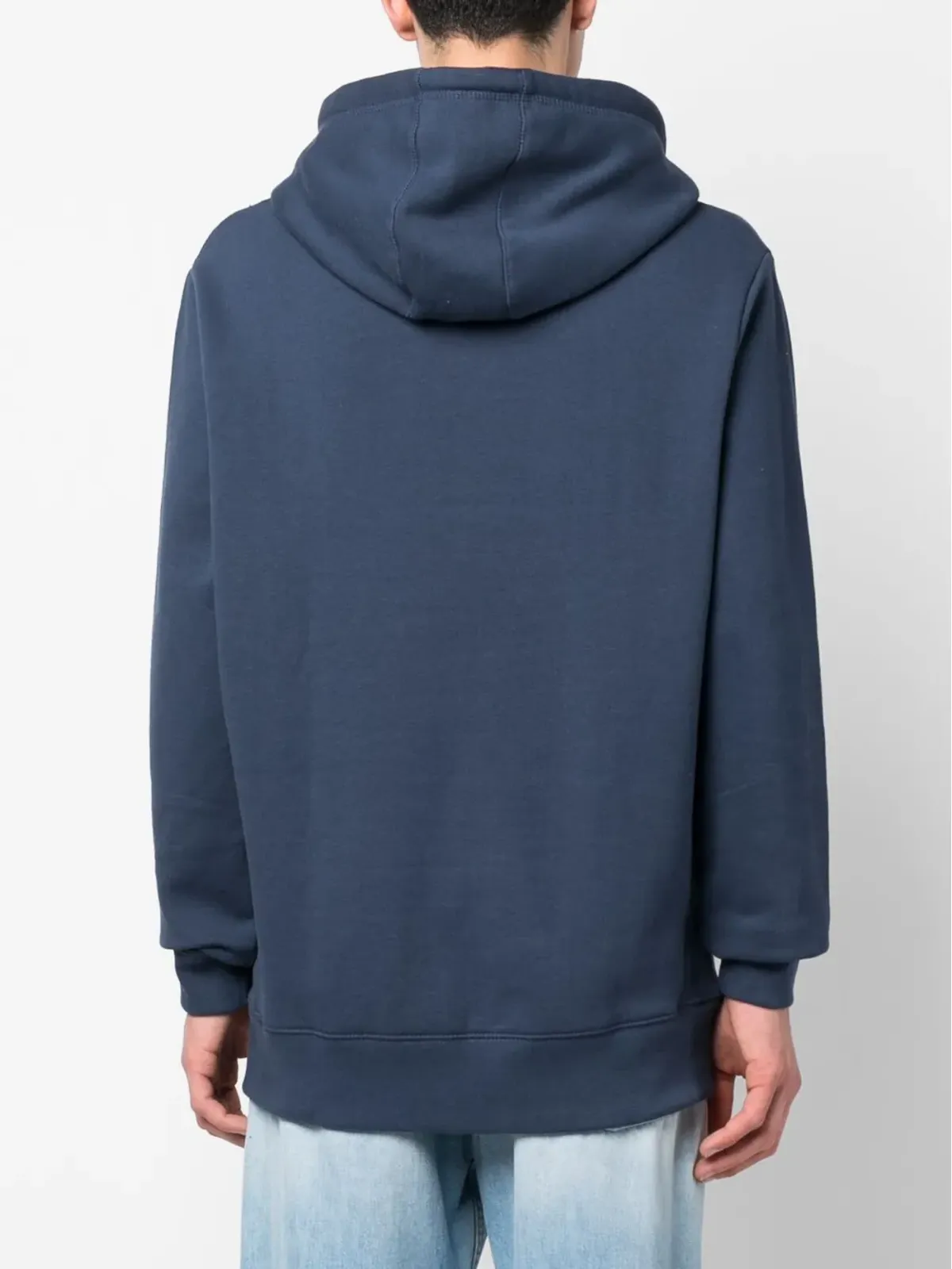 Benjamin Benmoyal ストライプ柄パッチ付きオーガニックコットンフーディ - 画像4
