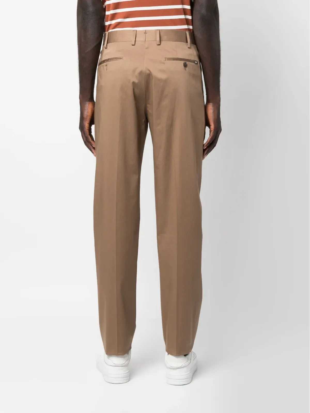 Lardini プリーツ入りストレートパンツ - 画像4
