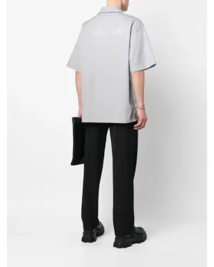 Alexander McQueen ロゴプリント半袖シャツ - サムネイル2