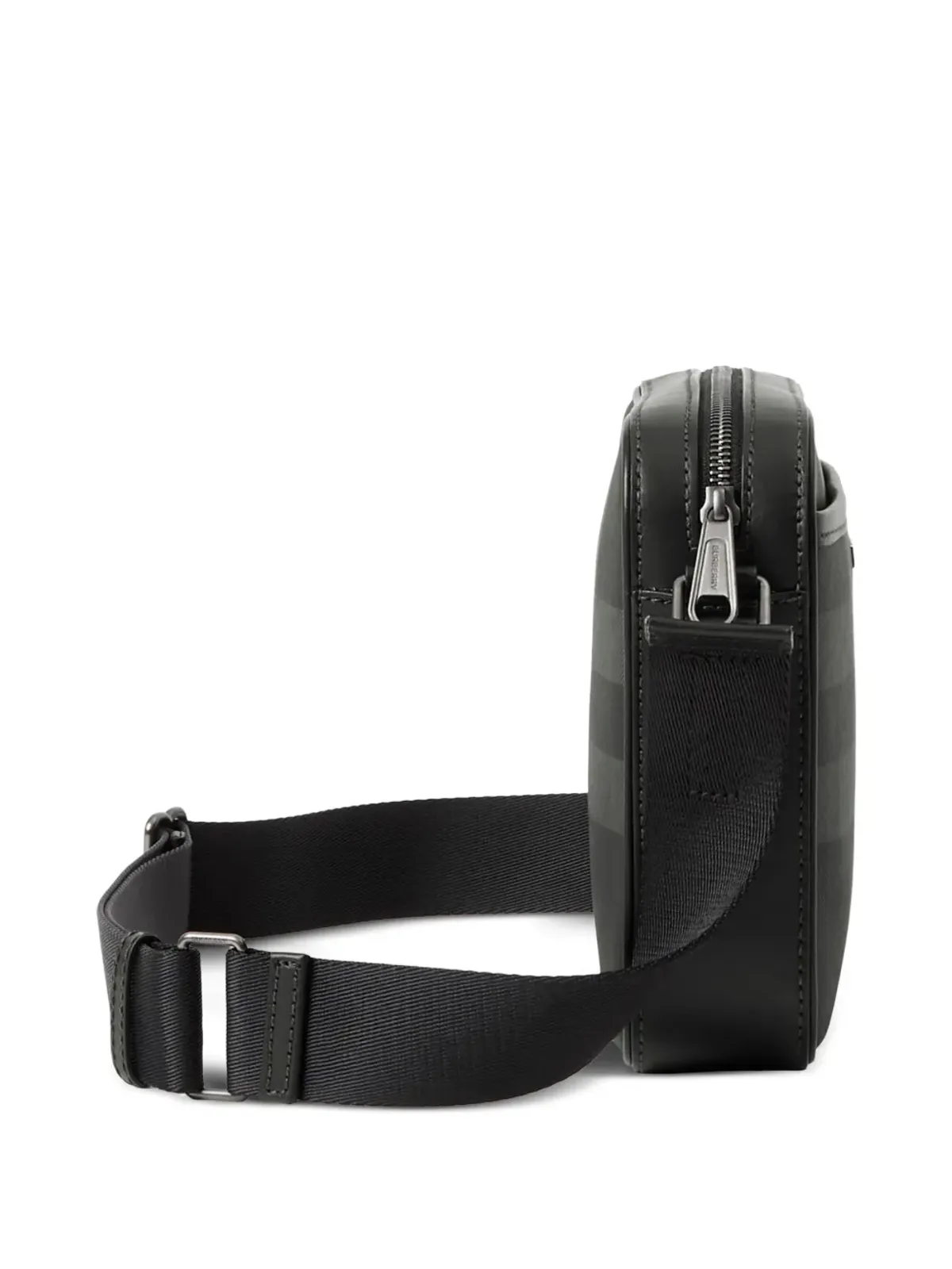 Burberry ロゴ入りチェック柄メッセンジャーバッグ - Black - 画像3