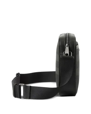 Burberry ロゴ入りチェック柄メッセンジャーバッグ - Black - サムネイル3