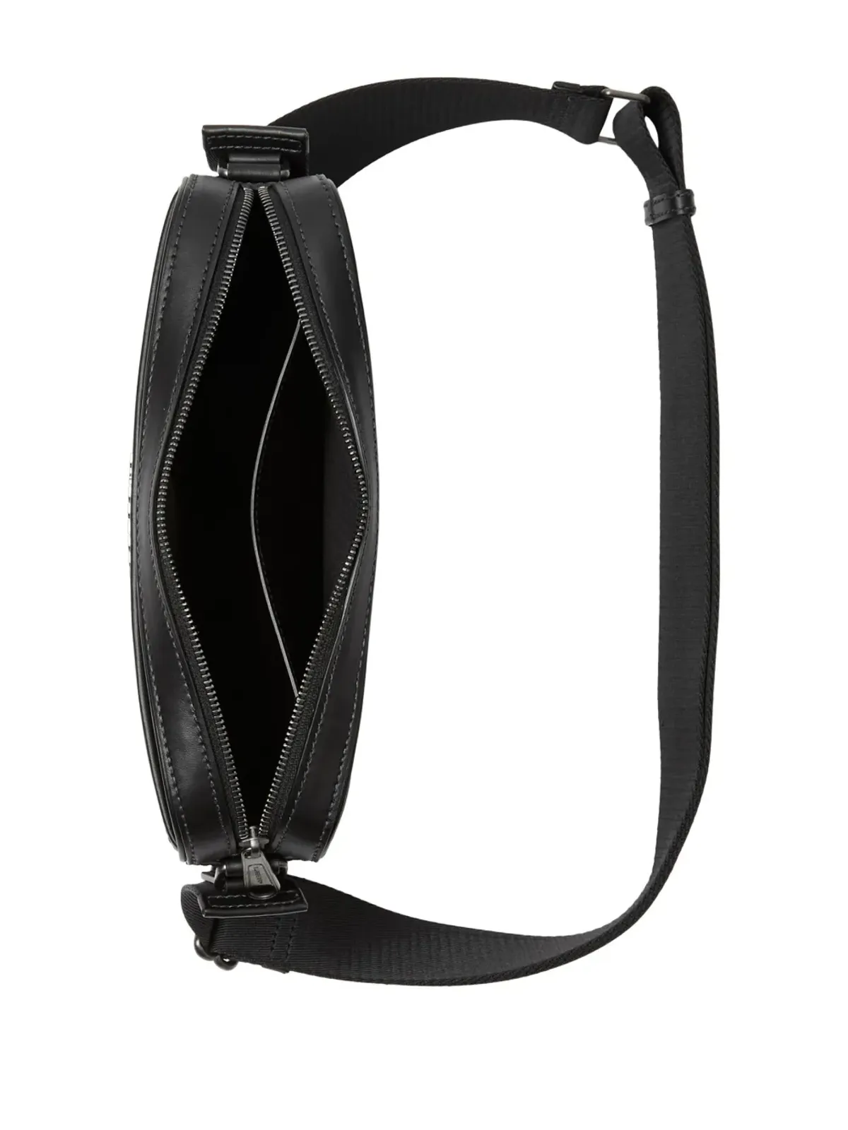 Burberry ロゴ入りチェック柄メッセンジャーバッグ - Black - 画像4
