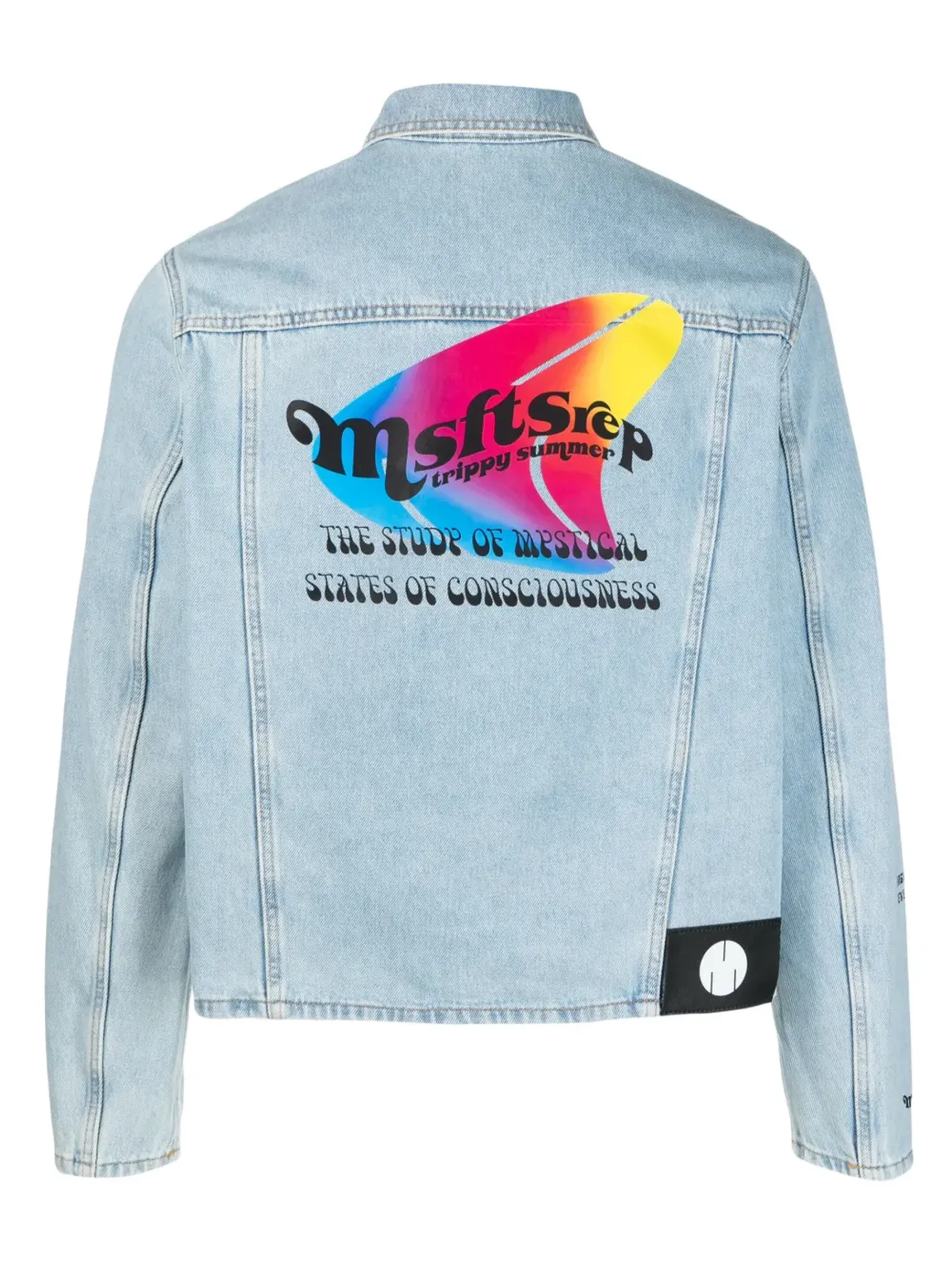 MSFTSrep ロゴプリント デニムジャケット - 画像2