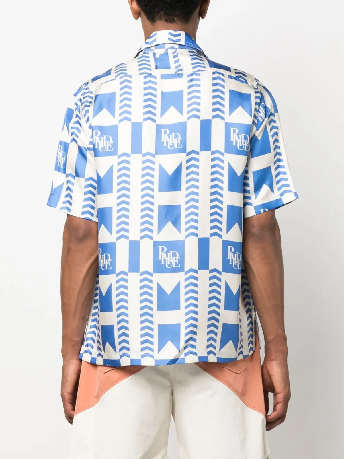 RHUDE グラフィックプリント シルクシャツ - 画像4