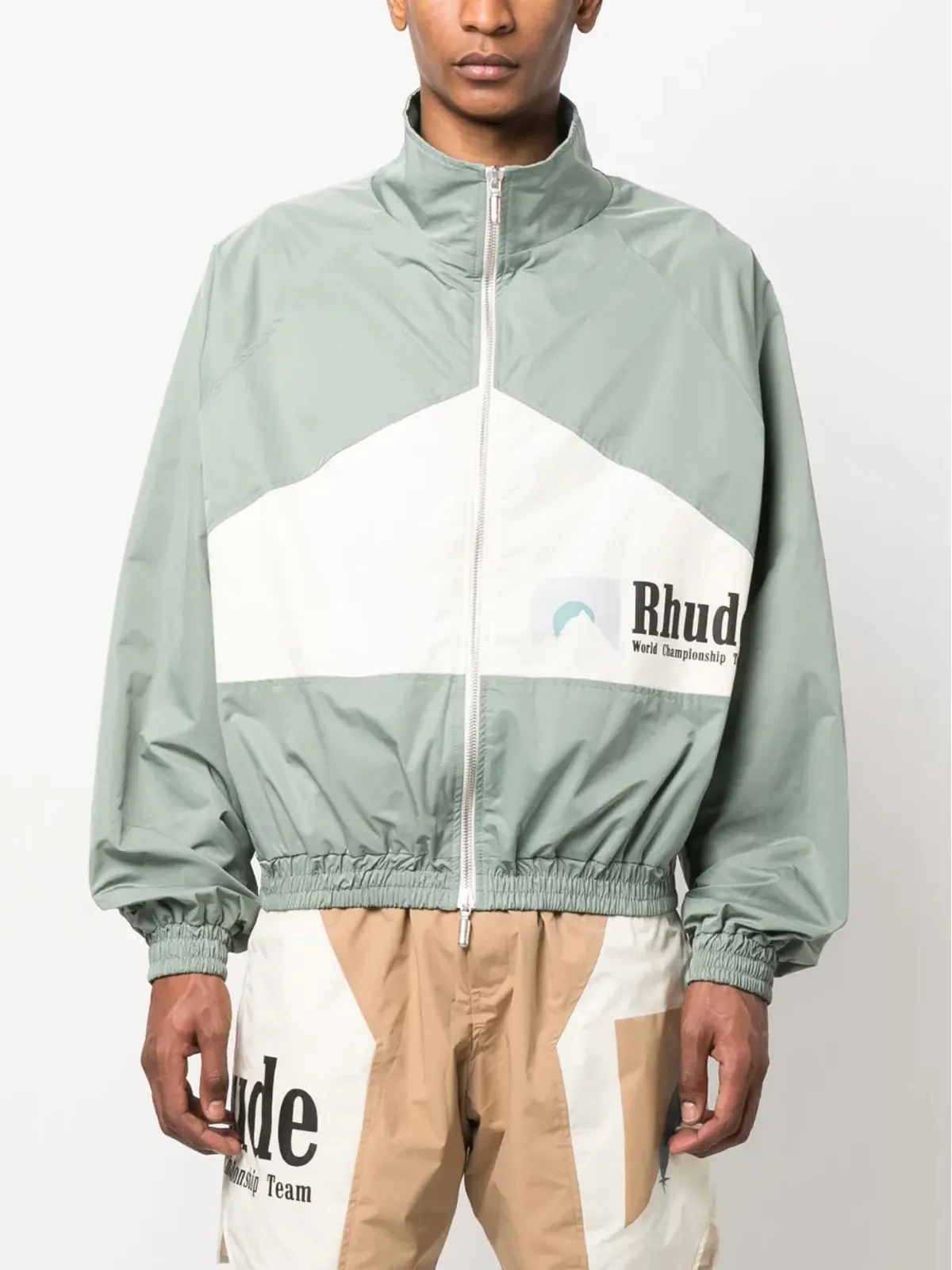 RHUDE World Championship ロゴプリント ボンバージャケット - 画像4