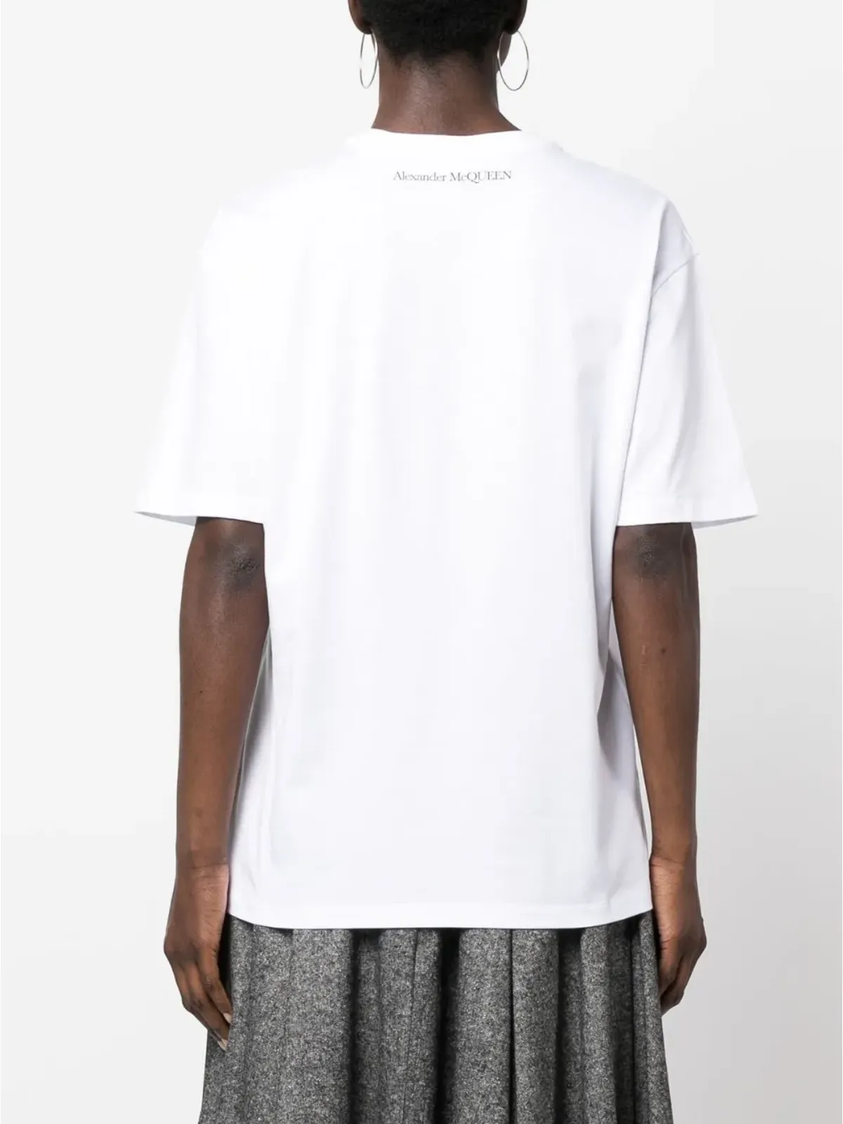 Alexander McQueen アイプリント コットンTシャツ - 画像4