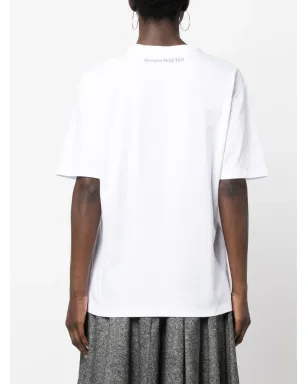 Alexander McQueen アイプリント コットンTシャツ - サムネイル4