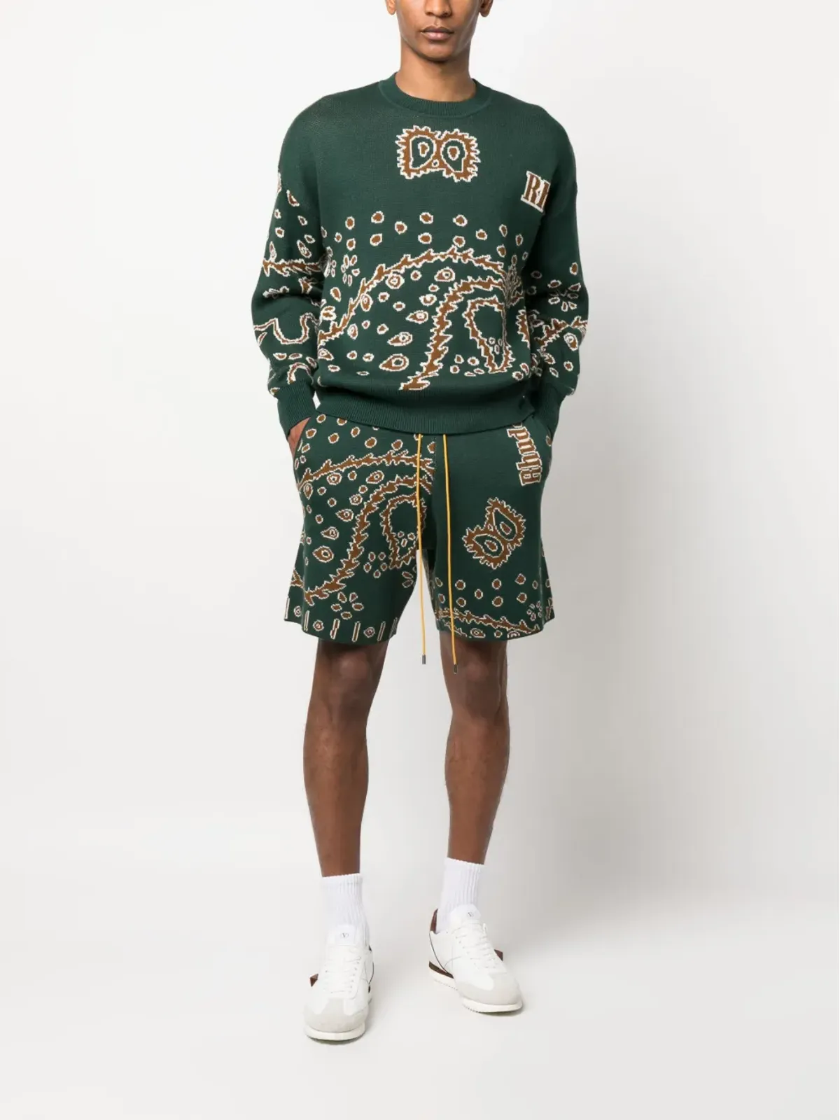 RHUDE インターシャ編みニットセーター - 画像2